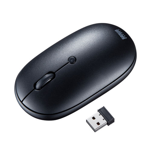 キーボード（マウス付き・無線・ワイヤレス・テンキーなし・静音・USB接続・パンタグラフ・ブラック）