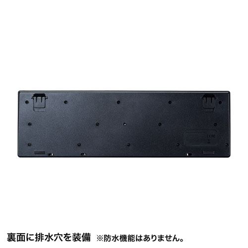 マウス付きキーボード（ワイヤレス・無線・中型・4ボタン・ブルーLED・メンブレン・ブラック）