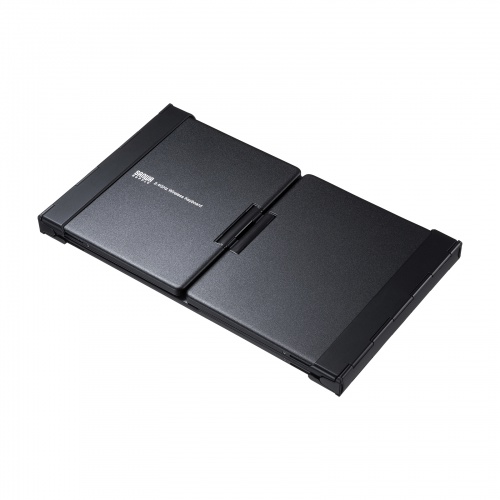 折りたたみワイヤレスキーボード（テンキー付き・フルキーボード・充電式・104キー日本語配列・ブラック）SKB-WL35BK