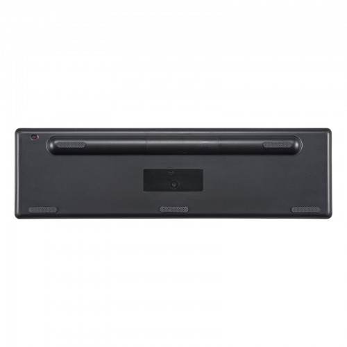 ワイヤレスキーボード（静音・2.4GHzワイヤレス・USB・テンキーあり・薄型メンブレン・ブラック）SKB-WL37BK