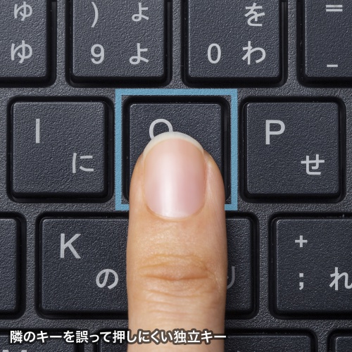 ワイヤレスキーボード（静音ワイヤレスマウス付き・コンパクトサイズ・フルキーボード・2.4GHzワイヤレス・薄型メンブレン・電池式・ブラック）