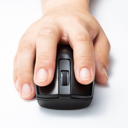 ワイヤレスキーボード（静音ワイヤレスマウス付き・コンパクトサイズ・フルキーボード・2.4GHzワイヤレス・薄型メンブレン・電池式・ブラック）