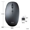 ワイヤレスキーボード マウスセット（テンキー付き・USB-C レシーバー・メンブレン・コンパクト・フルキーボード・乾電池式・Copilotキー・ブラック）