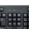 ワイヤレスキーボード マウスセット（テンキー付き・USB-C レシーバー・メンブレン・コンパクト・フルキーボード・乾電池式・Copilotキー・ブラック）