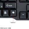 ワイヤレスキーボード マウスセット（テンキー付き・USB-C レシーバー・メンブレン・コンパクト・フルキーボード・乾電池式・Copilotキー・ブラック）