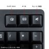 ワイヤレスキーボード マウスセット（テンキー付き・USB-C レシーバー・メンブレン・コンパクト・フルキーボード・乾電池式・Copilotキー・ブラック）