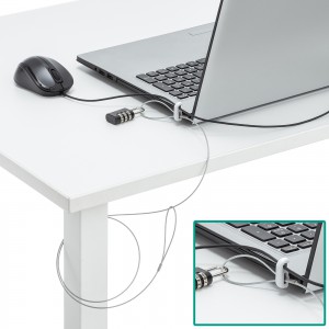 セキュリティワイヤー｜ロック・PC・1m・ダイヤル錠