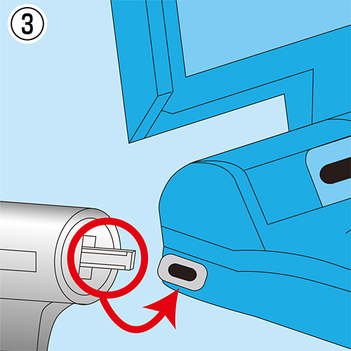 ワイヤーがカールコードで伸縮可能な、カールコードセキュリティ SL-52 サンワサプライ