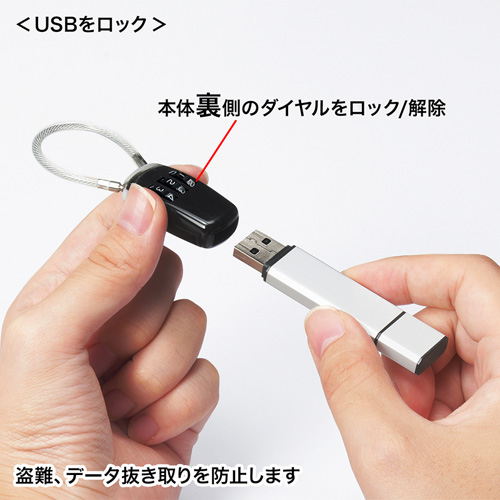 訳あり 新品】USBメモリセキュリティ（盗難防止・防犯対策） SL