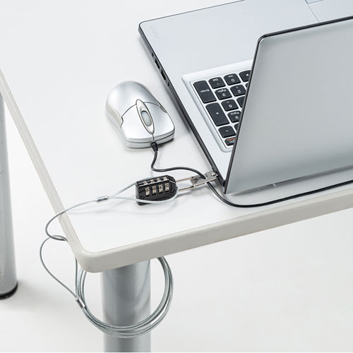 セキュリティワイヤー｜ロック・PC・ナノセーバー・2m・ダイヤル錠