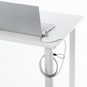 セキュリティワイヤー／3規格対応／2m／シリンダー錠／一体型