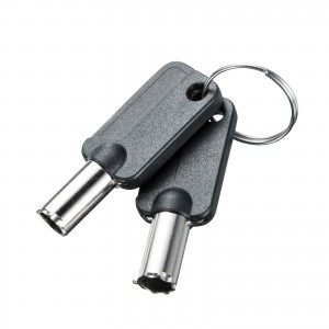 セキュリティワイヤー／3規格対応／2m／シリンダー錠／一体型