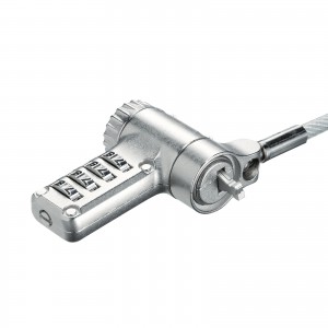 セキュリティワイヤー／3規格対応／ワイヤー2m／ダイヤル錠