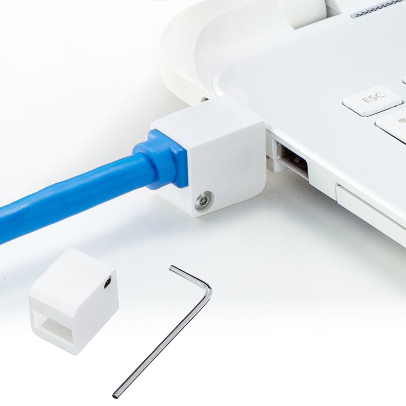 LANケーブルロック（特殊レンチタイプ･抜け止め・トラブル予防・盗難防止）