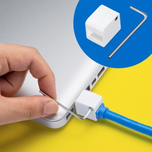 LANケーブルロック（特殊レンチタイプ･抜け止め・トラブル予防・盗難防止）