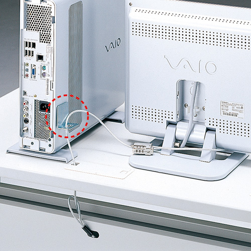 eセキュリティ（大・取付け金具のみ・防犯対策） SLE-10PN サンワサプライ