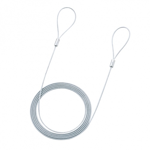 セキュリティワイヤー（セキュリティ用ワイヤーのみ・長さ2.0m・径2.2mm） SLE-11W-2 サンワサプライ