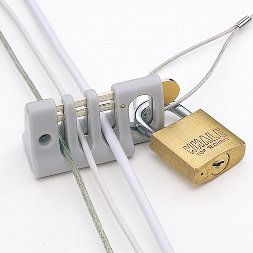 各種ケーブルをロックできる、eセキュリティ（ケーブルロック） SLE-12P サンワサプライ