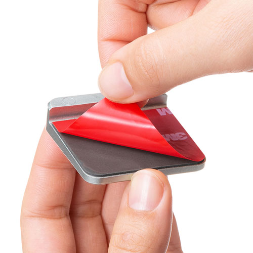 eセキュリティ（タブレット・防犯・L字型取り付け部品・盗難防止・セキュリティスロット・強力両面テープ）