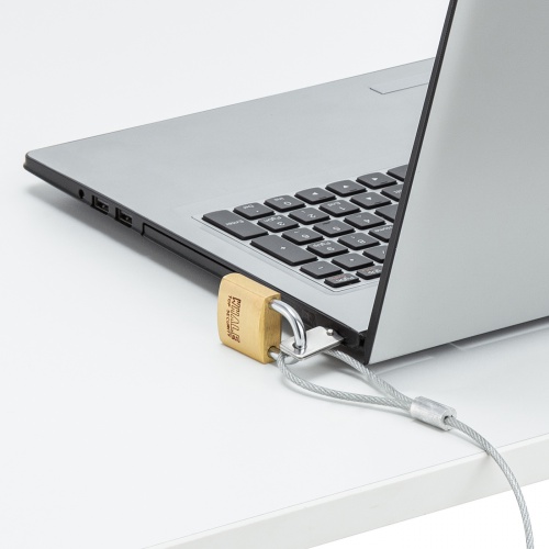 ノートパソコンなどのセキュリティスロットに差し込む取り付け部品、eセキュリティ(マイクロロック) SLE-1P サンワサプライ