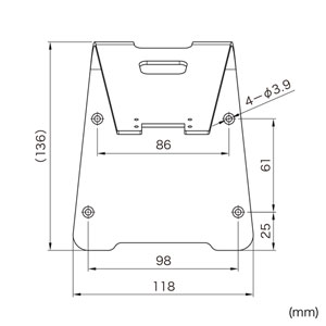 eセキュリティ（10～13インチサイズまで対応・iPad・タブレット用・ブラック・汎用タイプ・スタンド付き・防犯対策・盗難防止） SLE-31STB13BK サンワサプライ