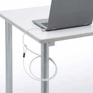 セキュリティワイヤー／ナノセーバー／シリンダ錠／一体型／超小型