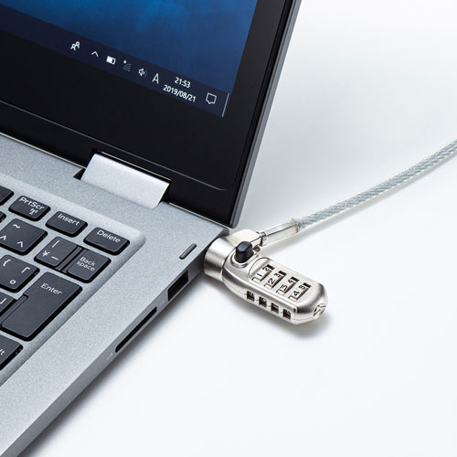 セキュリティワイヤー｜ロック・ナノセーバー・一体型・ダイヤル錠