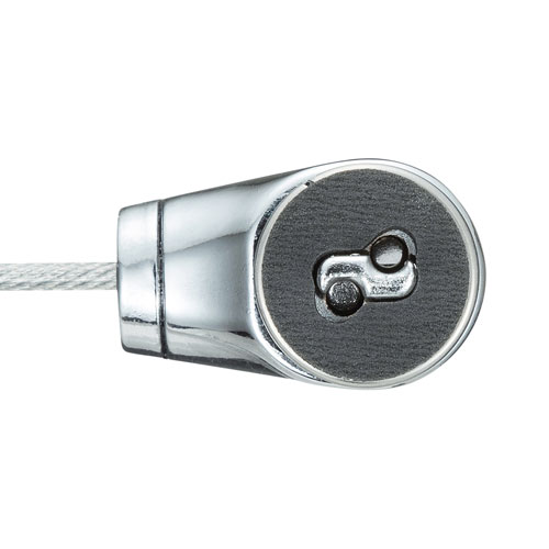 セキュリティワイヤー(シリンダ錠・巻取り式・コンパクト・3×7㎜)