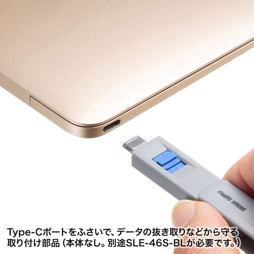 SLE-46S-BL取付け部品（eセキュリティ・物理・5個入り・ブルー） SLE-46SBLOP サンワサプライ