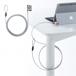 Surface用セキュリティワイヤー（ダイヤル錠タイプ・盗難防止・4桁・2m）