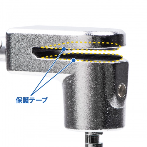 Surface用セキュリティワイヤー（シリンダー錠タイプ・盗難防止・1.8m）