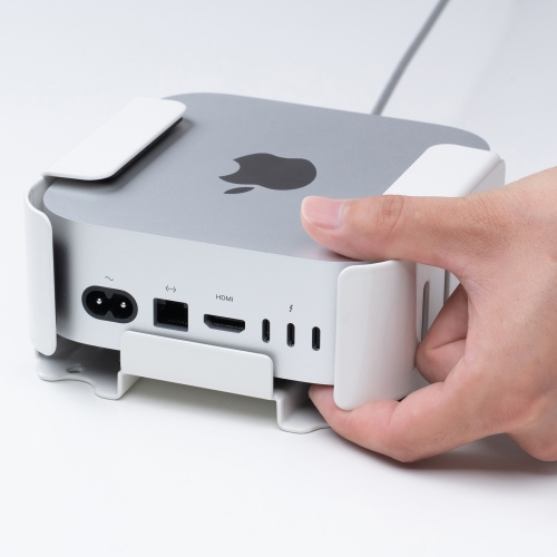 Mac mini M4 セキュリティ金具（VESAマウント・モニター裏収納）