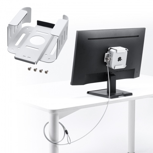 Mac mini M4 セキュリティ金具（VESAマウント・モニター裏収納）