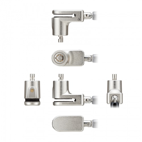 Surface Pro 12インチ用セキュリティワイヤー（Microsoft ・シリンダー錠タイプ・シリンダ式・盗難防止・1.8m）