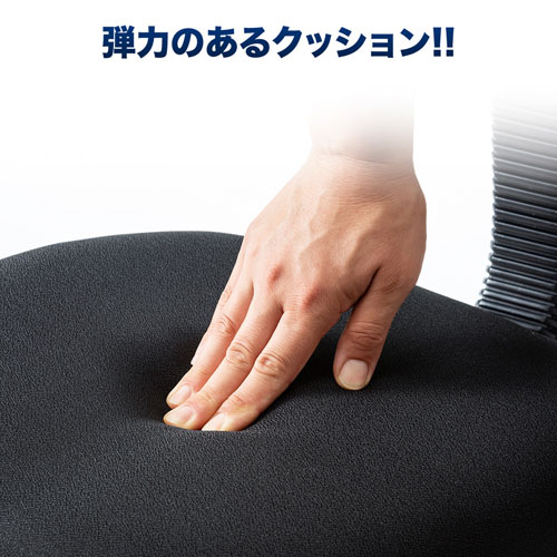 オフィスチェア（OAチェア・ローバック・スタンダード・リーズナブル・肘付・ブラック）サンワサプライ SNC-A1ABK