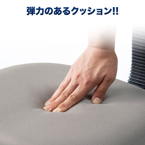 オフィスチェア（ローバック・スタンダード・リーズナブ・OAチェア・肘付・ライトグレー） SNC-A1ALGY サンワサプライ