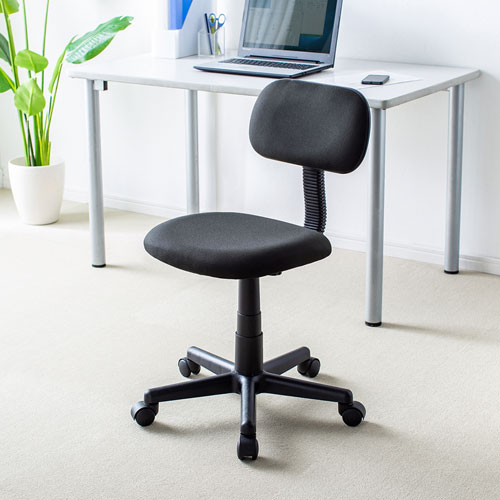 オフィスチェア（ホームチェア・OA・パソコン・スタンダード・エコノミー・リーズナブル・ブラック）SNC-A1BK サンワサプライ