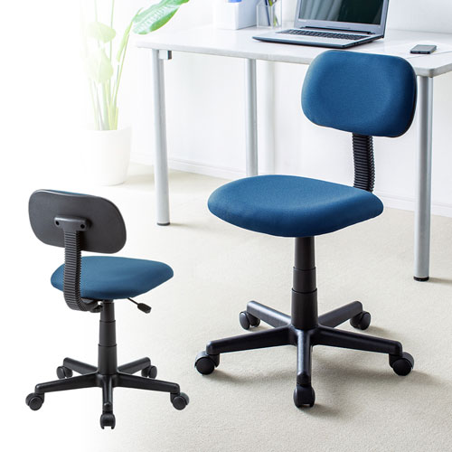 オフィスチェア（ホームチェア・OA・パソコン・スタンダード・エコノミー・リーズナブル・ブルー） SNC-A1BL サンワサプライ
