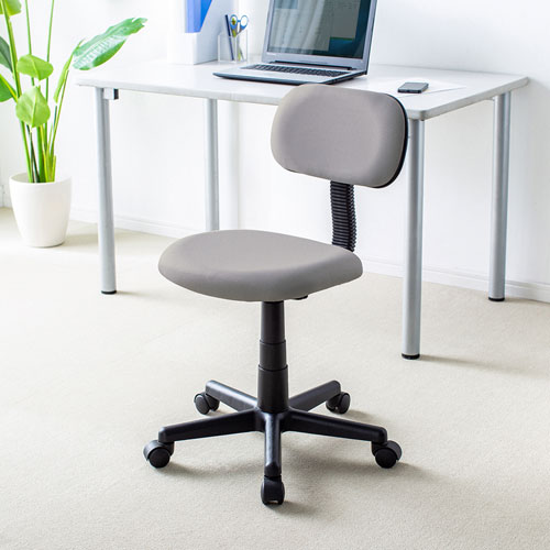 オフィスチェア（ホームチェア・OA・パソコン・スタンダード・エコノミー・リーズナブル・ライトグレー） SNC-A1LGY サンワサプライ