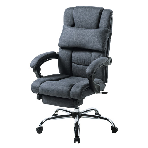 収納式オットマン付リクライニングチェア（グレー） SNC-AS1GY | 激安