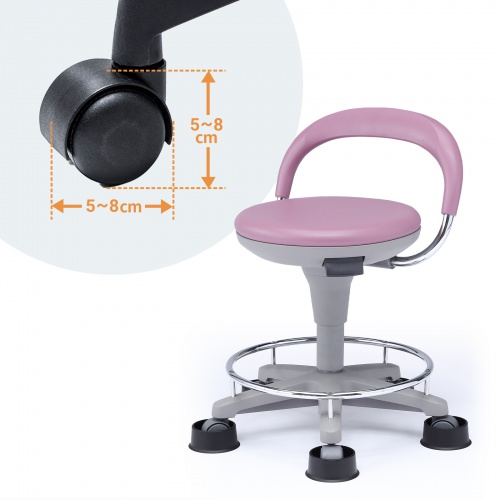 チェア用キャスターカバー（障害除け・50～80mm用・5個入り）