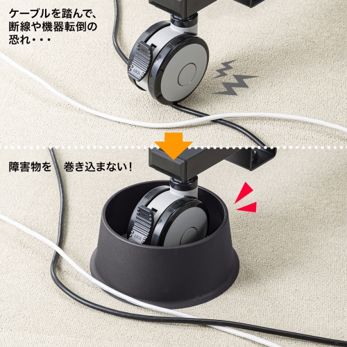 キャスターカバー（障害除け・100～125mm用・4個入り）SNC-COVER3