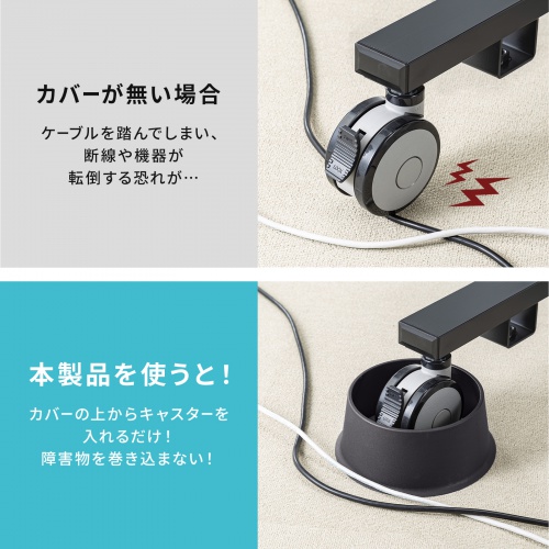 キャスターカバー（障害除け・100～125mm用・4個入り）SNC-COVER3