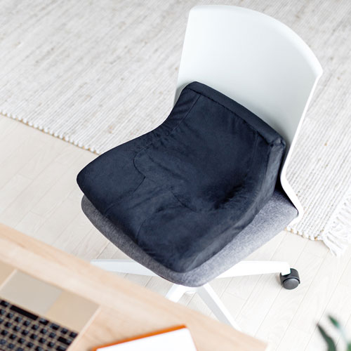 シートクッション（高反発・ウレタンフォーム・エルゴノミクス・デスクワーク・ブラック）