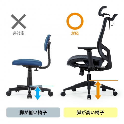 チェア用ガスシリンダー（保守用・交換用シリンダー・脚部が高い椅子用タイプ・OAチェア）