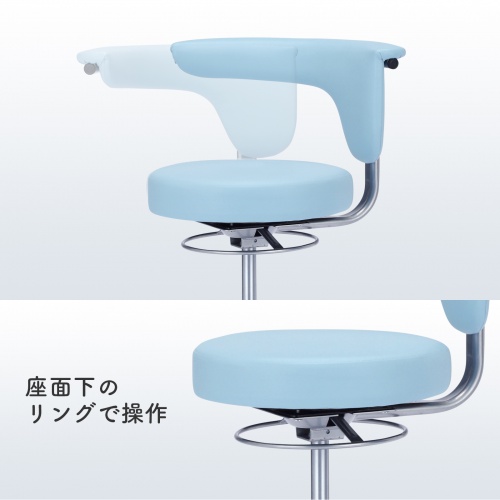 病院向けチェア（メディカルチェア・ブルー） SNC-HP3VBL2 サンワサプライ