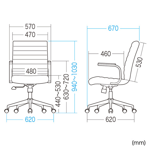 PUレザーチェア（ブラック）サンワサプライ SNC-L12BK