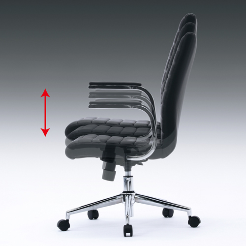 PUレザーチェア（ブラック）サンワサプライ SNC-L12BK