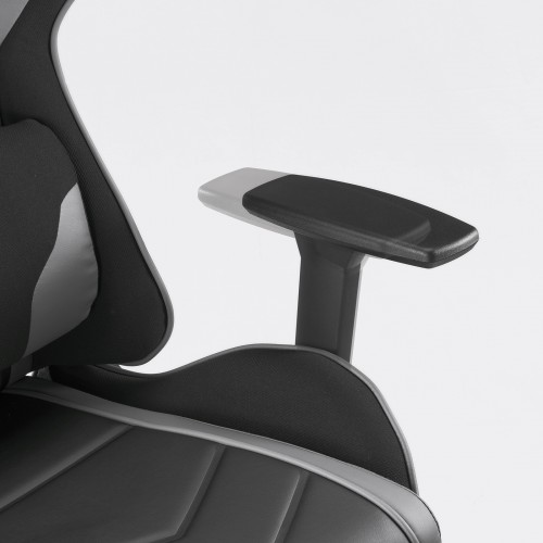 ゲーミングチェア（ロッキング・リクライニング・ランバーサポート・ヘッドレスト・グレー） SNC-L18GY サンワサプライ