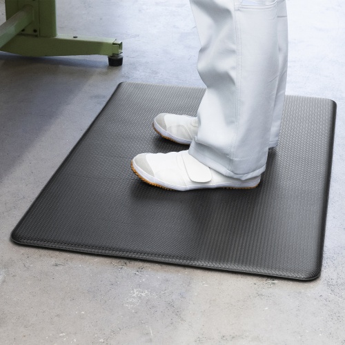 疲労軽減マット（奥行き600mm・軟質・クッション性マット・底冷え対策・物流現場・工場・倉庫・立ち作業・耐水・耐摩耗に優れた素材・体圧を分散） SNC-MAT11 サンワサプライ
